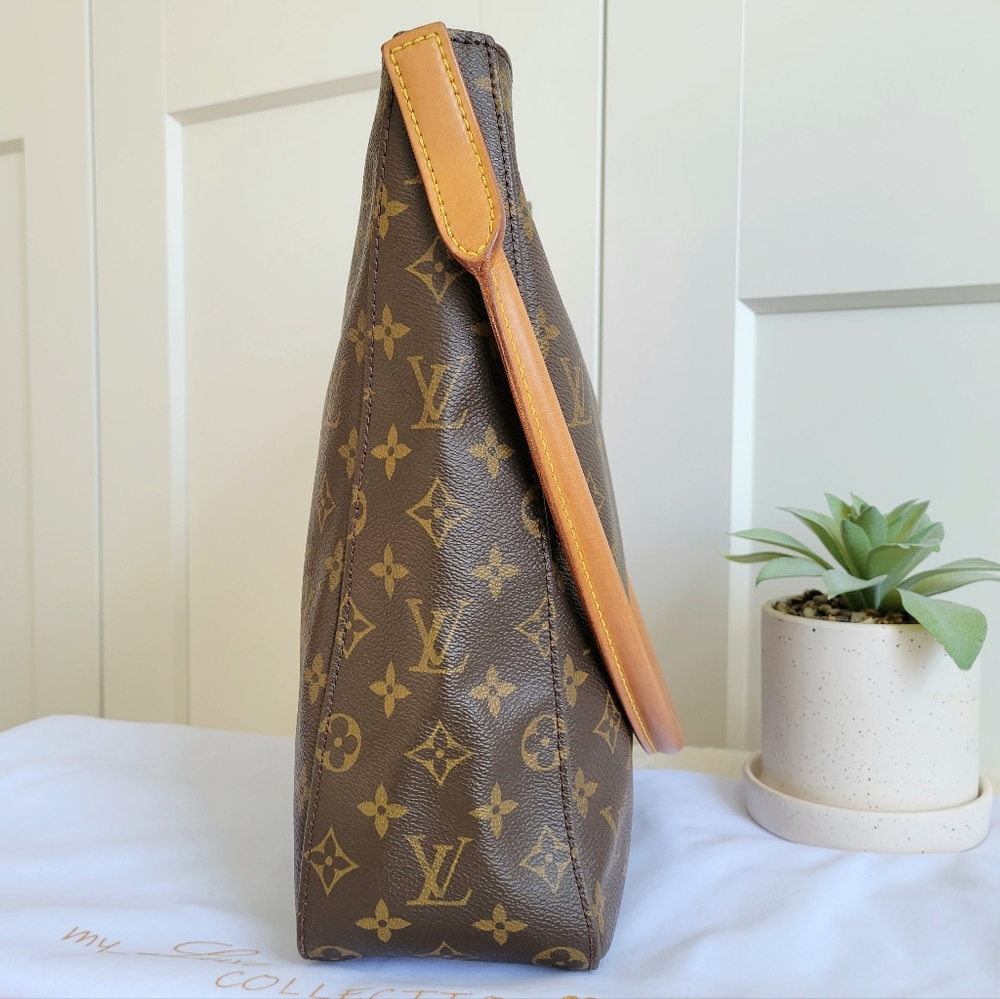 💕DISCONTINUED Very Rare Shoulder Bag LOUIS VUITTON Looping GM Monogram - Picture 13 of 15